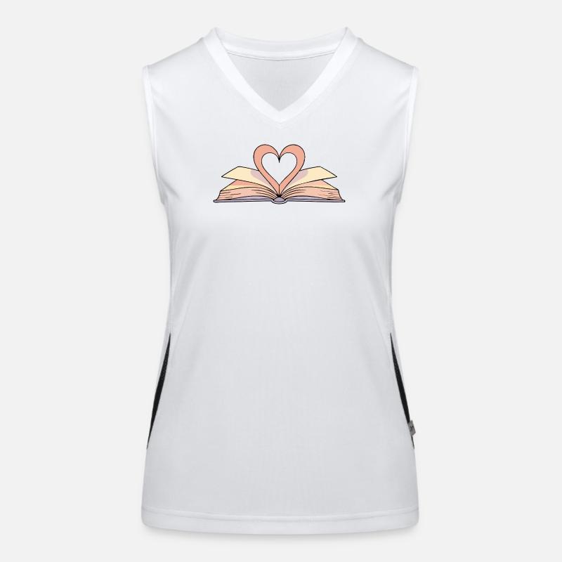 Love Reading Books Women's Functional Contrast Tank Top