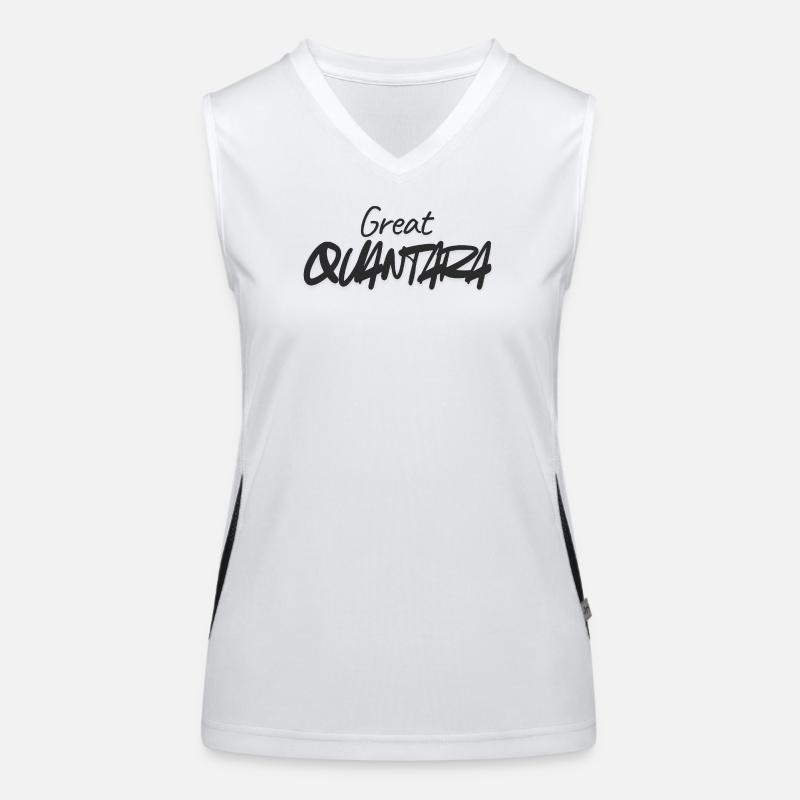 Great Quantity Graffiti Script Funktionelles Kontrast-Tank Top für Frauen