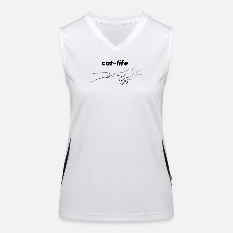 Das Leben der Katze Funktionelles Kontrast-Tank Top für Frauen