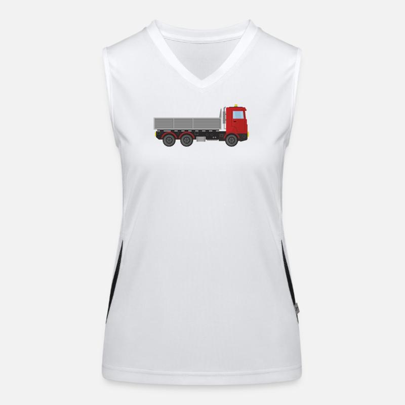 Cargo delivery truck Women's Functional Contrast Tank Top