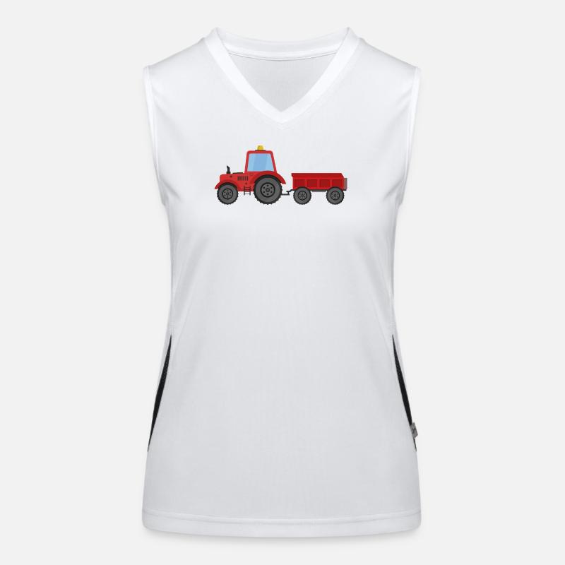 Farm tractor Women's Functional Contrast Tank Top