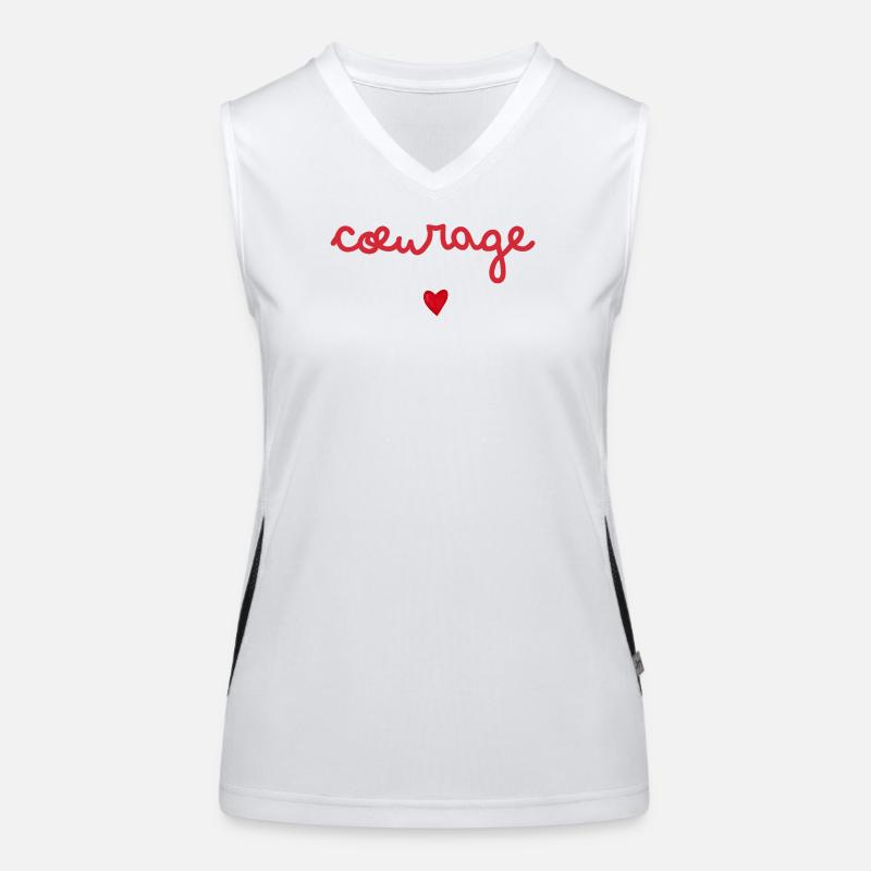 Courage gift idea Women's Functional Contrast Tank Top