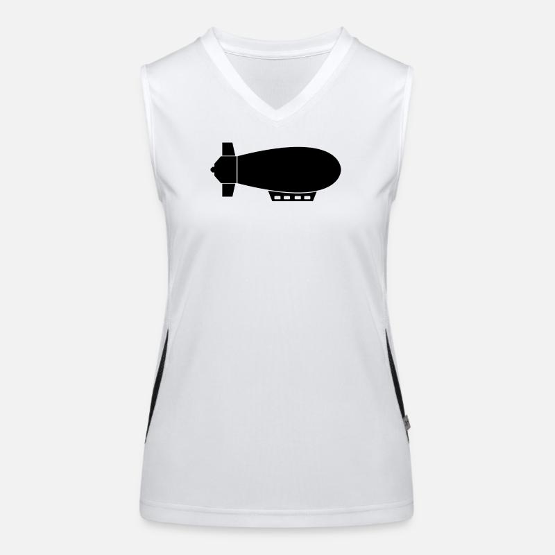 Luftschiff Funktionelles Kontrast-Tank Top für Frauen