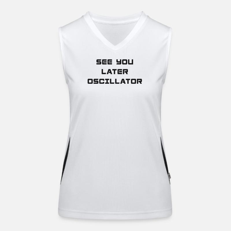 SEE YOU LATER OSCILLATOR Funktionelles Kontrast-Tank Top für Frauen