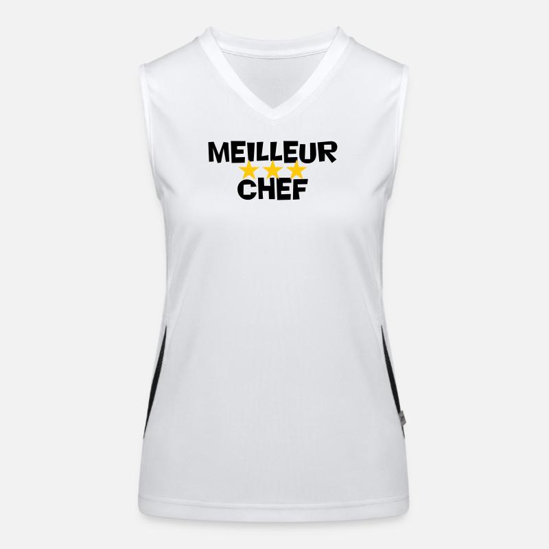 Bester Koch Funktionelles Kontrast-Tank Top für Frauen