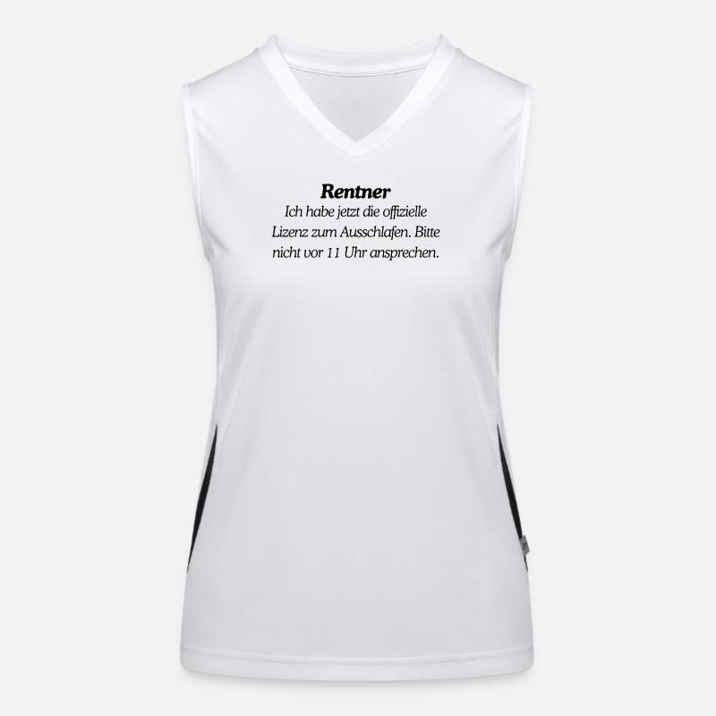 Endlich Rentner Funktionelles Kontrast-Tank Top für Frauen