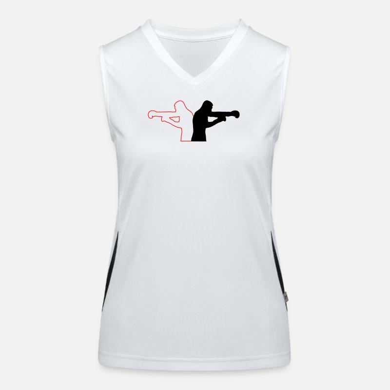 Boxen Funktionelles Kontrast-Tank Top für Frauen