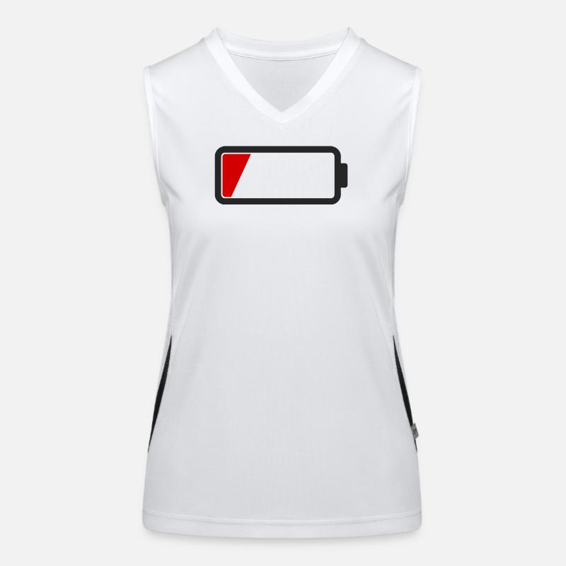 battery empty Women's Functional Contrast Tank Top