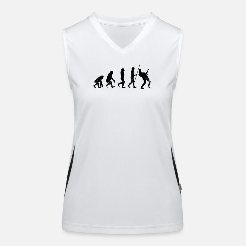 Evolution guitar player Women's Functional Contrast Tank Top