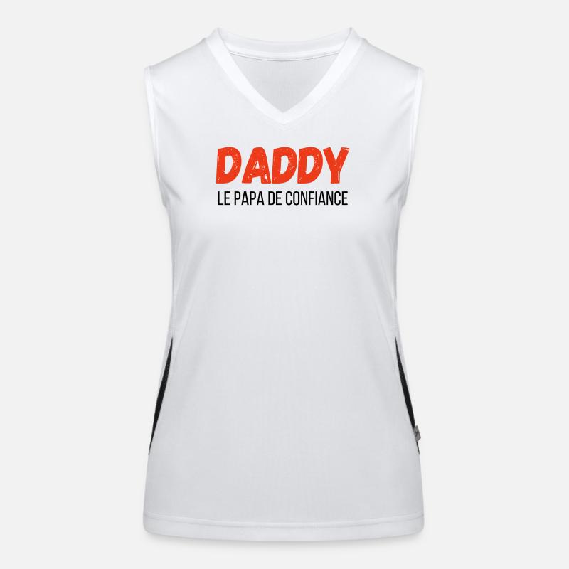 Daddy the Trusted Dad - Gift Idea Women's Functional Contrast Tank Top