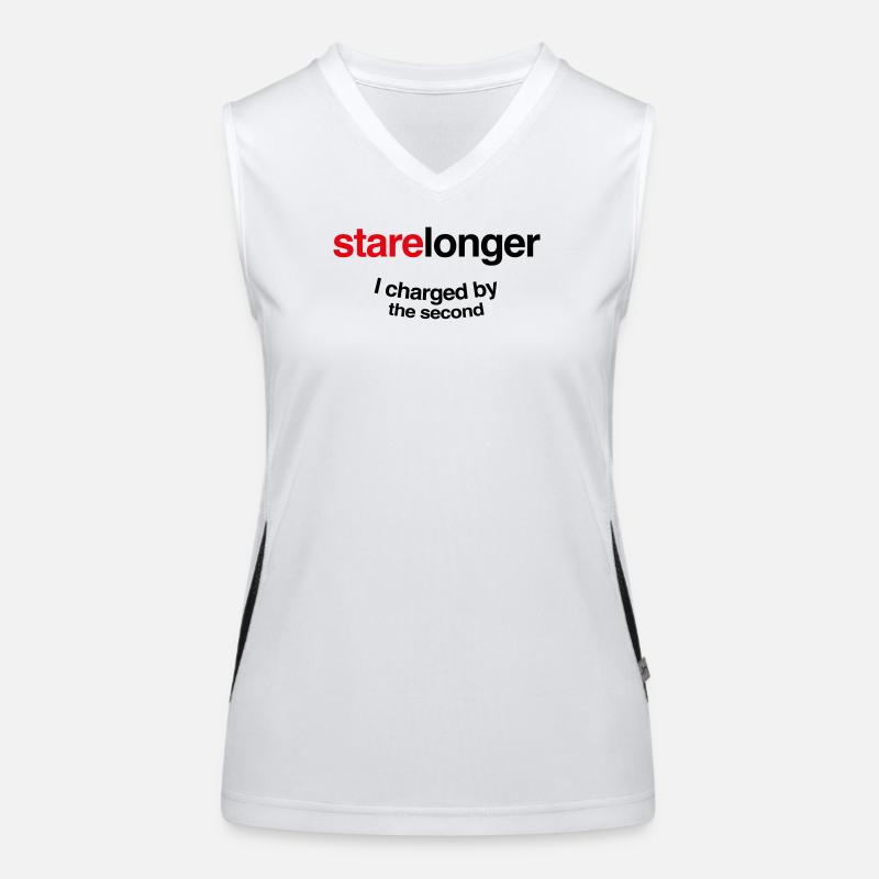 Fixez-vous plus longtemps. Je charge à la seconde ! Débardeur respirant contrasté Femme