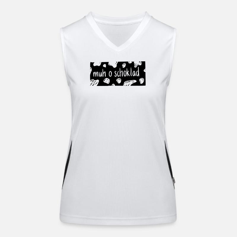 Muh o Schoklad Funktionelles Kontrast-Tank Top für Frauen