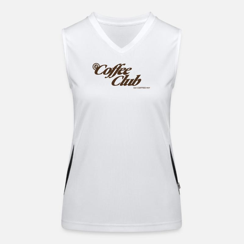 Coffee Club - Kaffee Funktionelles Kontrast-Tank Top für Frauen