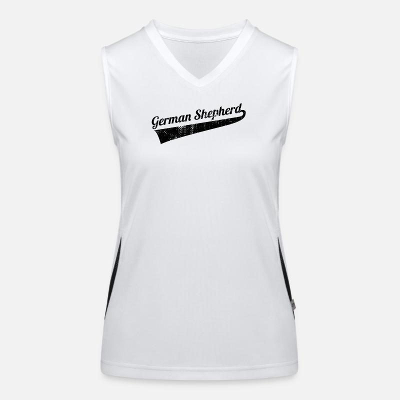 German Shepherd Women's Functional Contrast Tank Top