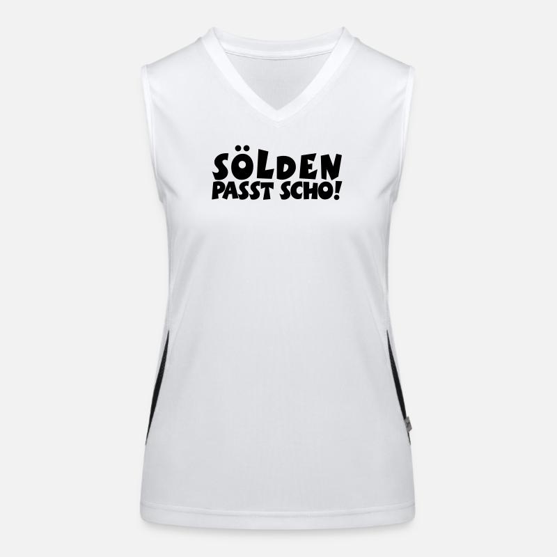 Sölden Passt Scho! Funktionelles Kontrast-Tank Top für Frauen