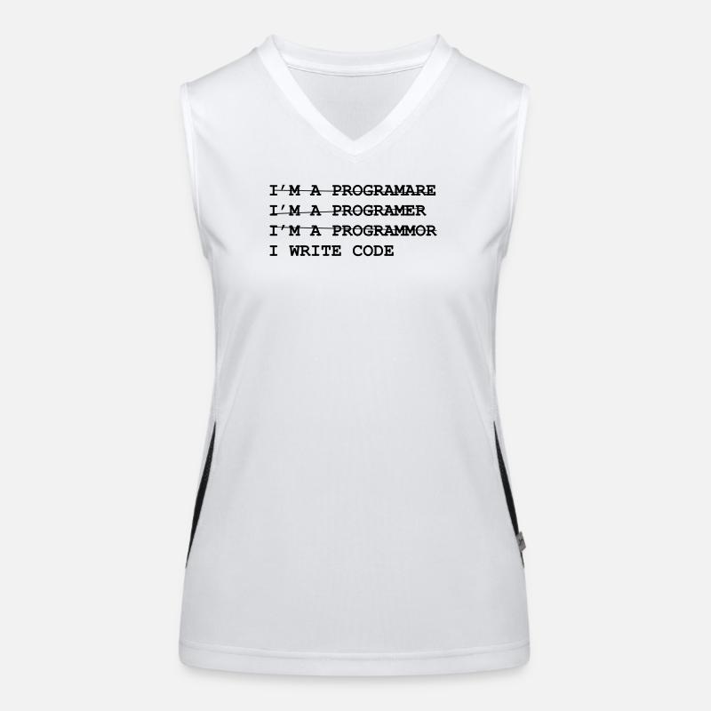 Geek - Développeur - Informatique Débardeur respirant contrasté Femme