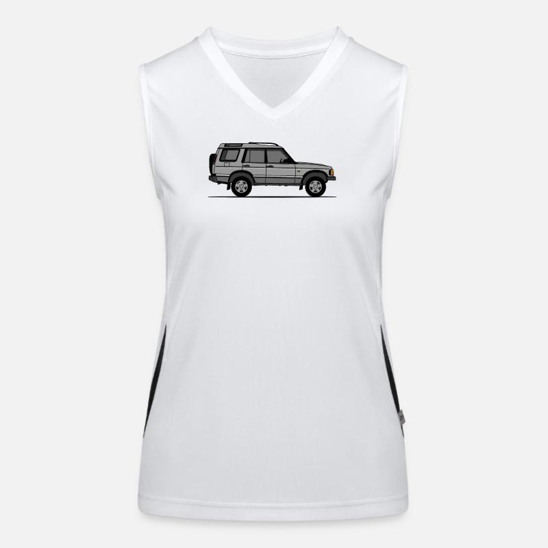 Entdeckung 2 Silber Funktionelles Kontrast-Tank Top für Frauen