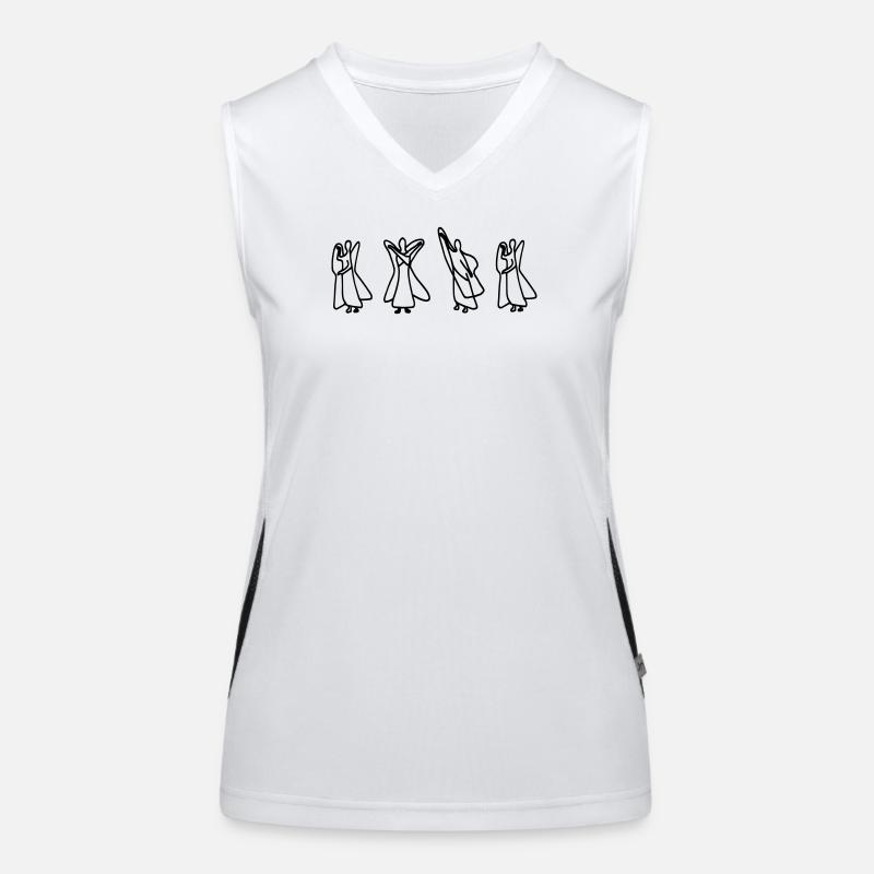 Waldorf Letters "NO" Women's Functional Contrast Tank Top