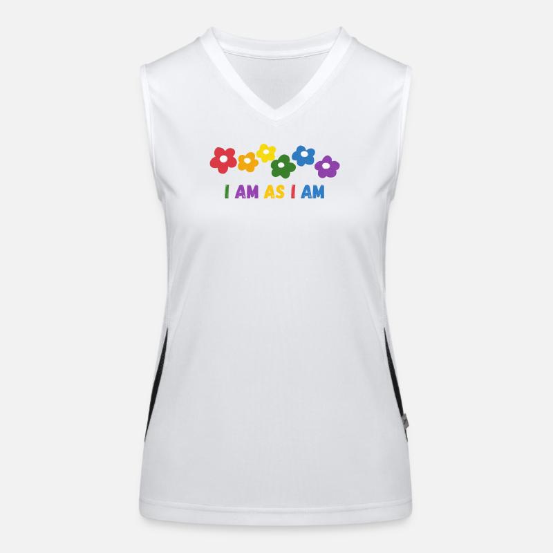Lebendige Blumenmuster mit Motiv  Funktionelles Kontrast-Tank Top für Frauen