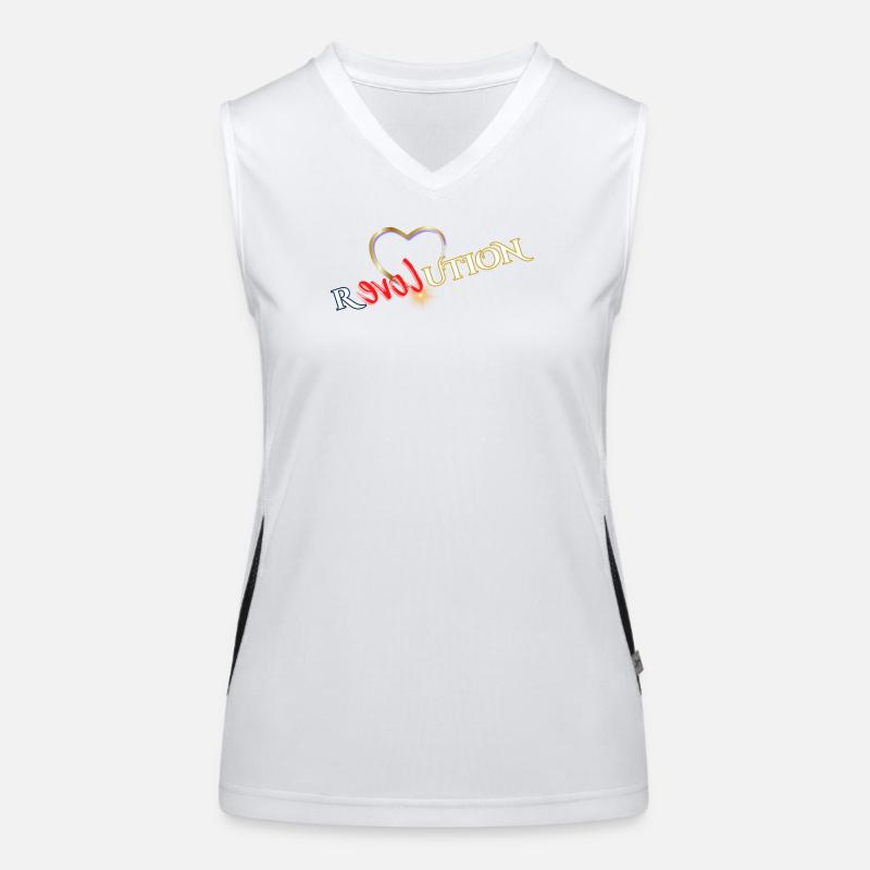 Heart Revolution Solar Flare Graphic Women's Functional Contrast Tank Top