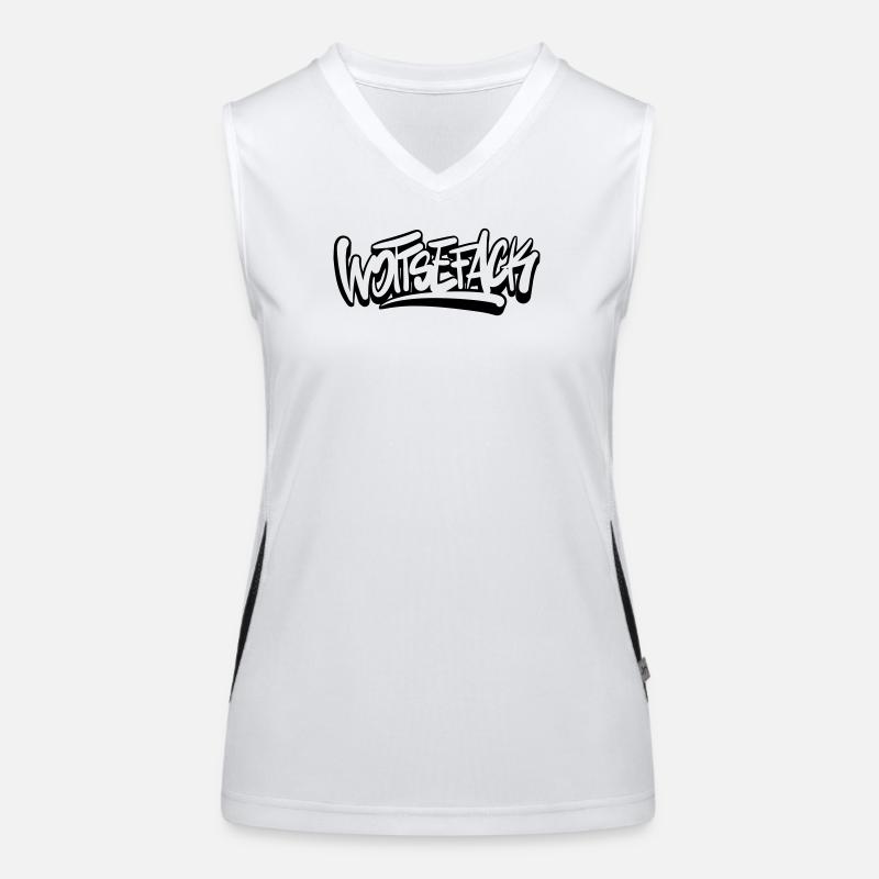Wottsefack Wortwitz denglisch Funktionelles Kontrast-Tank Top für Frauen