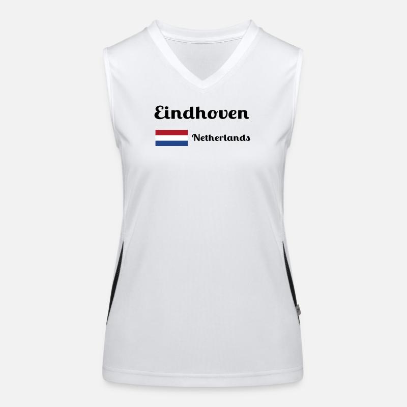 Eindhoven Netherlands- Stylish prints Women's Functional Contrast Tank Top