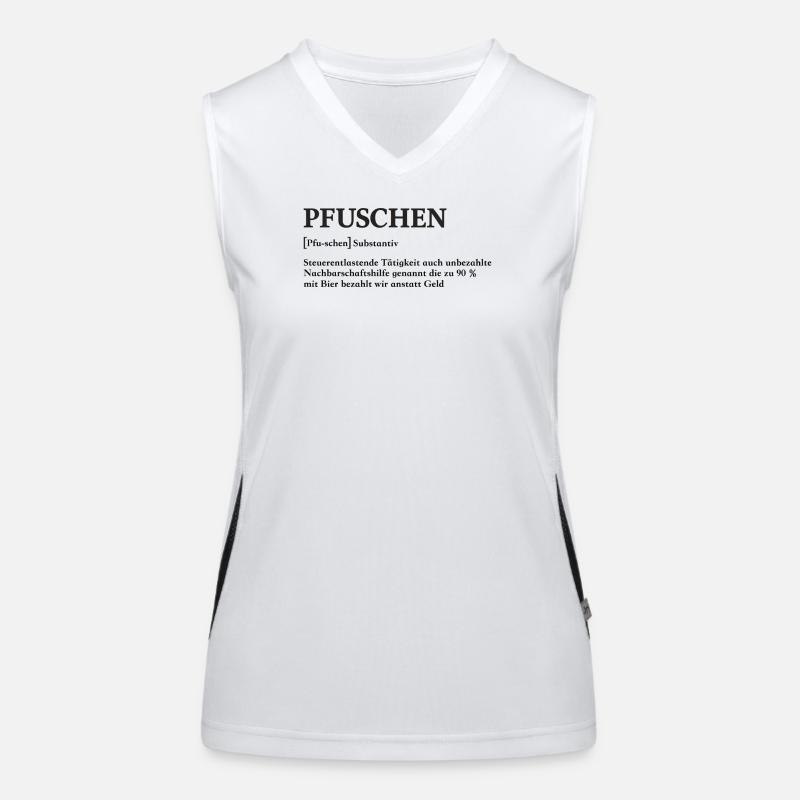 Pfuschen Definition Funktionelles Kontrast-Tank Top für Frauen