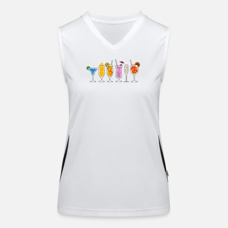 Summer Drinks Women's Functional Contrast Tank Top