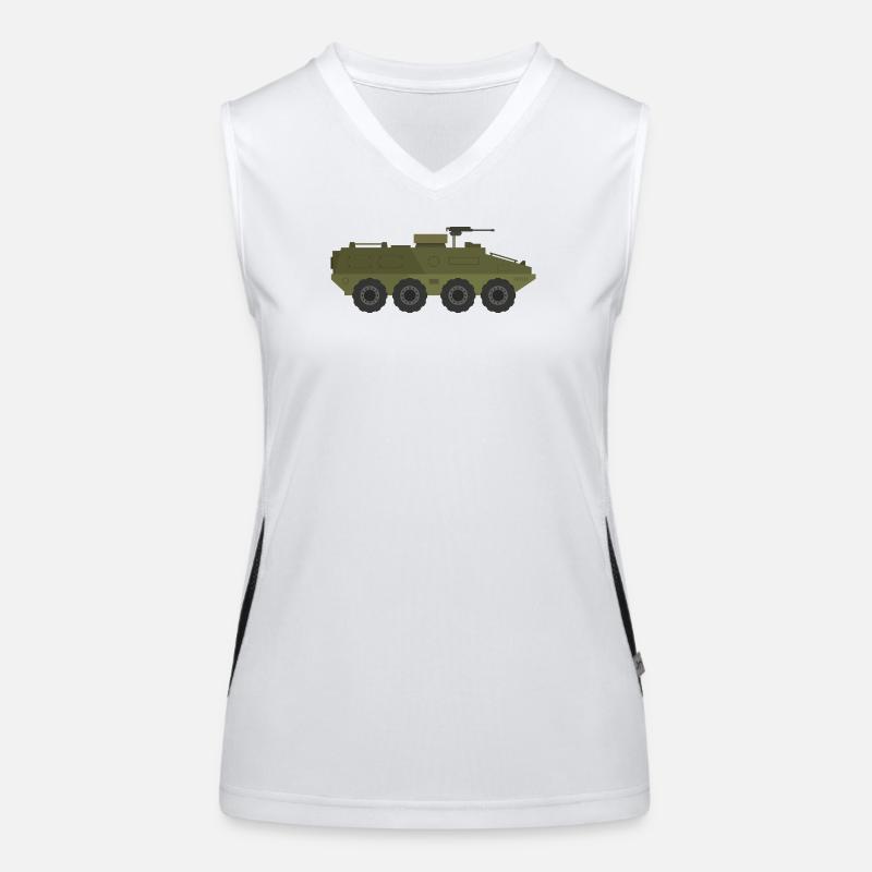 Militärpanzer Funktionelles Kontrast-Tank Top für Frauen