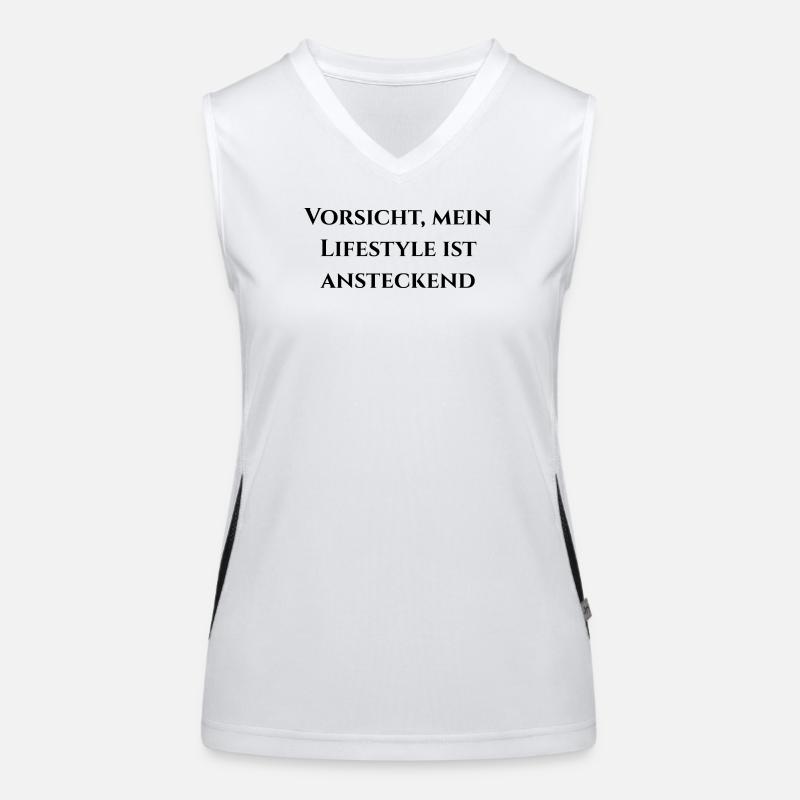 Attention, Premium comes through Women's Functional Contrast Tank Top