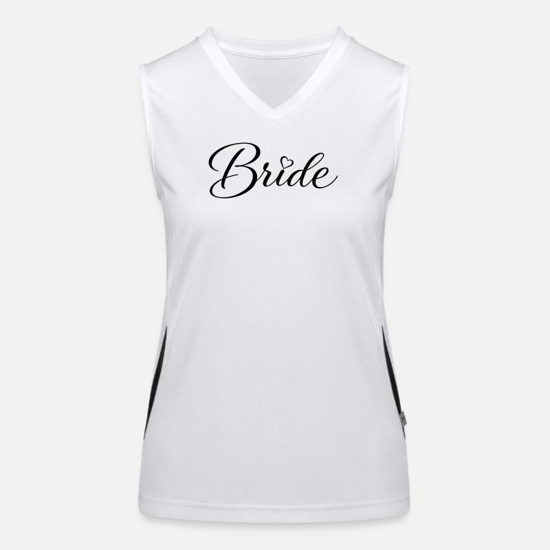 Bride Funktionelles Kontrast-Tank Top für Frauen