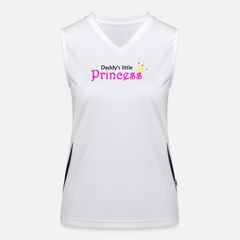Daddy's Little Princess Rosa Funktionelles Kontrast-Tank Top für Frauen