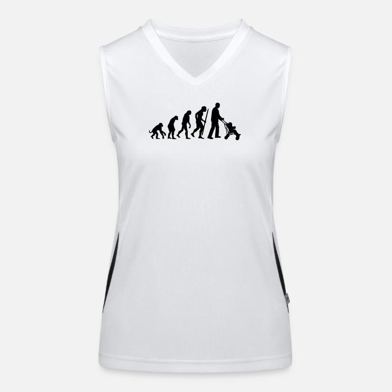 Die Entwicklung der (Groß-) Vaterschaft Funktionelles Kontrast-Tank Top für Frauen