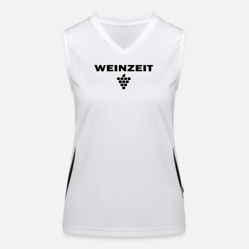 Weinzeit Funktionelles Kontrast-Tank Top für Frauen