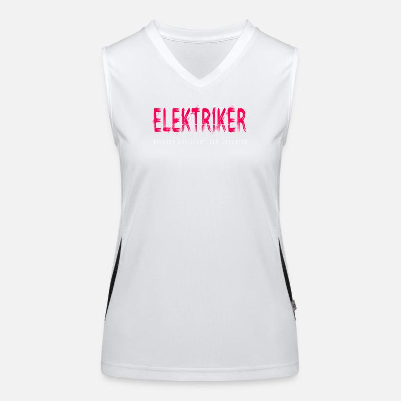 Elektriker Handwerke Design Funktionelles Kontrast-Tank Top für Frauen