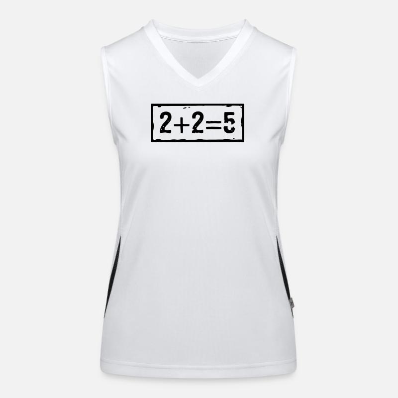 2 plus 2 equals 5 Women's Functional Contrast Tank Top