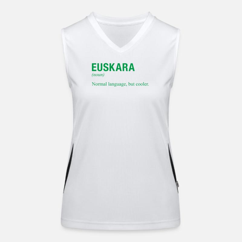 Langue basque Débardeur respirant contrasté Femme