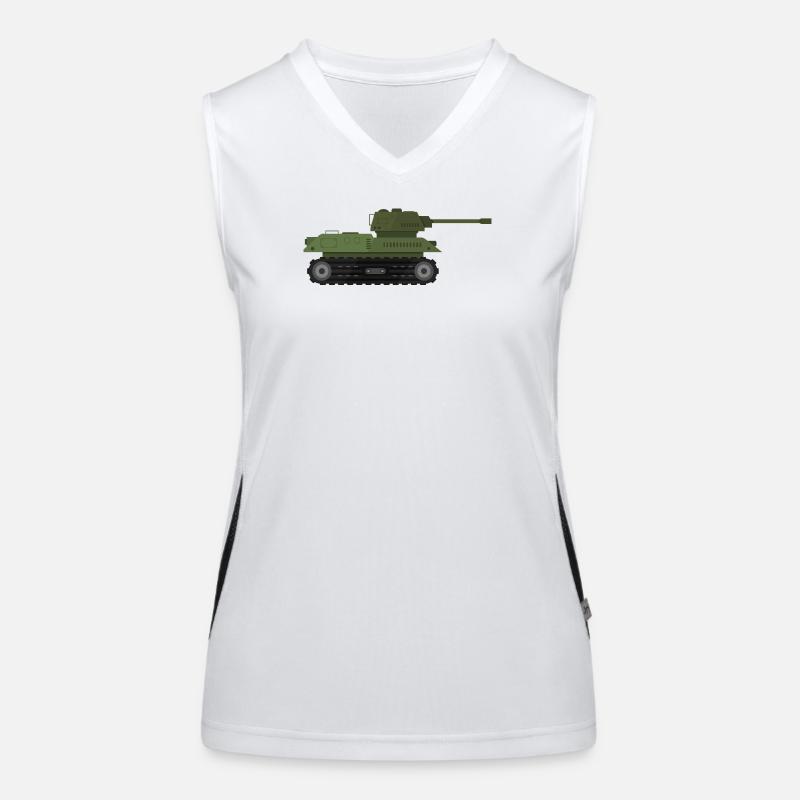 Char militaire Débardeur respirant contrasté Femme