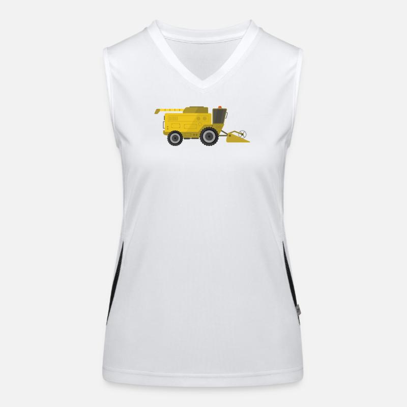 Combine harvester Women's Functional Contrast Tank Top