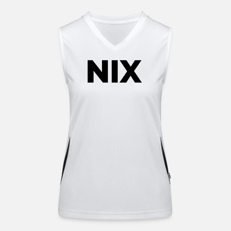 Nix - einfach nichts | Garnichts | Geschenk Funktionelles Kontrast-Tank Top für Frauen
