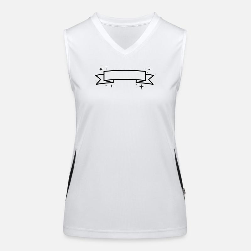 Banner - Text Einfügen Funktionelles Kontrast-Tank Top für Frauen