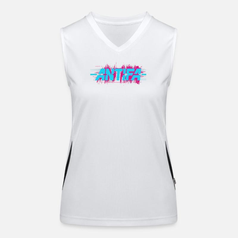 Antifa - Antifascist Merch Women's Functional Contrast Tank Top