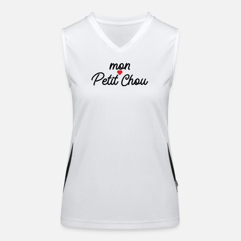 Mon Petit Chou Script Coeur Débardeur respirant contrasté Femme