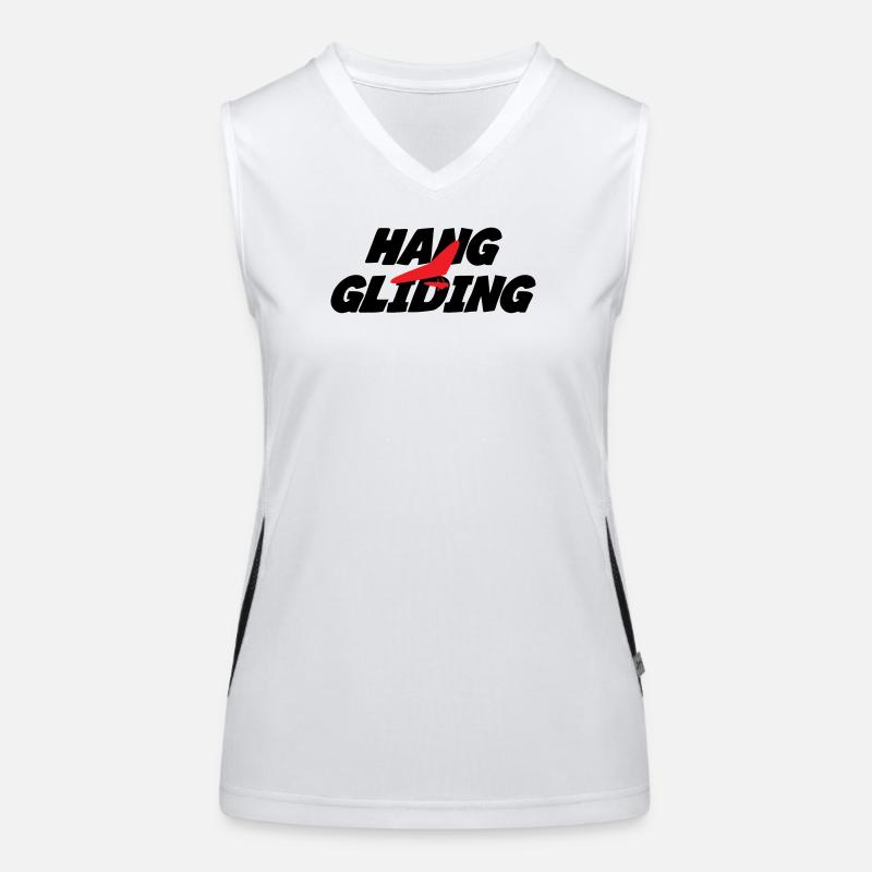 Graphisme Hang Gliding Rouge Intense Débardeur respirant contrasté Femme