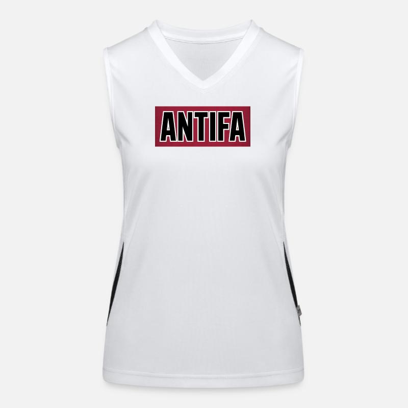 Antifa - Antifascist Merch Women's Functional Contrast Tank Top