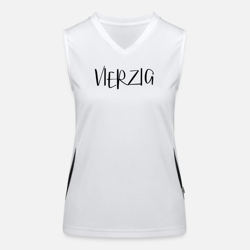 40 vierzig Geburtstag Geschenk Funktionelles Kontrast-Tank Top für Frauen