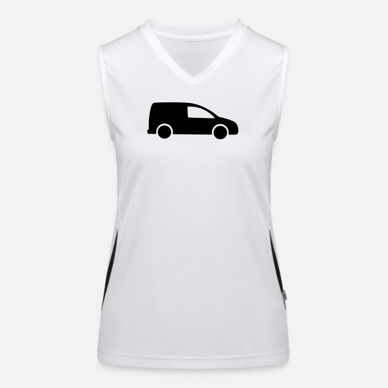 Van Logo Lieferung Funktionelles Kontrast-Tank Top für Frauen