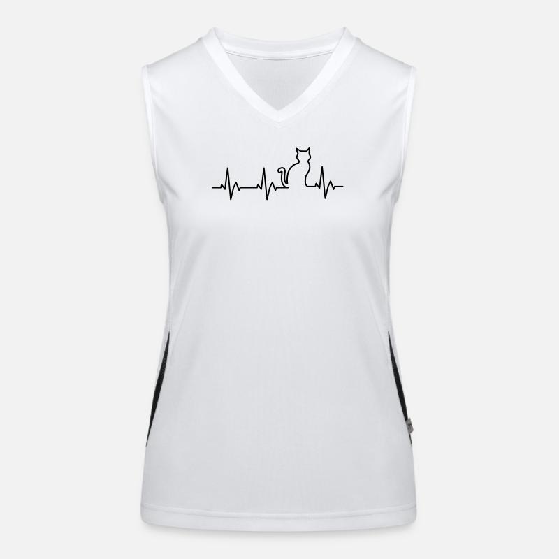 Katzen-Rettungsleine Funktionelles Kontrast-Tank Top für Frauen