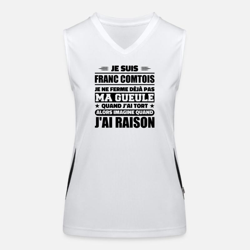 Franc comtois Ich halte meinen Mund nicht zu frank comté Funktionelles Kontrast-Tank Top für Frauen