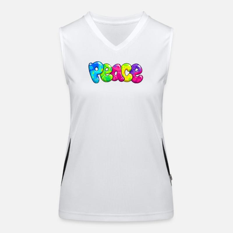 Peace Funktionelles Kontrast-Tank Top für Frauen